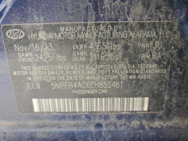 Photo 10 from auction – 2014 HYUNDAI SONATA GLS with VIN 5NPEB4AC6EH853481