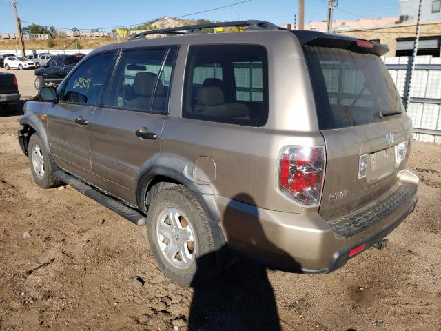 Photo 3 from auction – 2007 HONDA PILOT LX with VIN 5FNYF181X7B022927