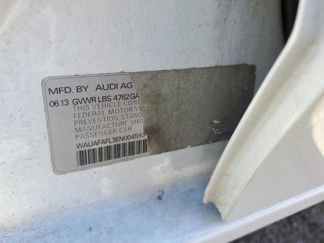 Photo 10 from auction – 2014 AUDI A4 PREMIUM with VIN WAUAFAFL3EN004593