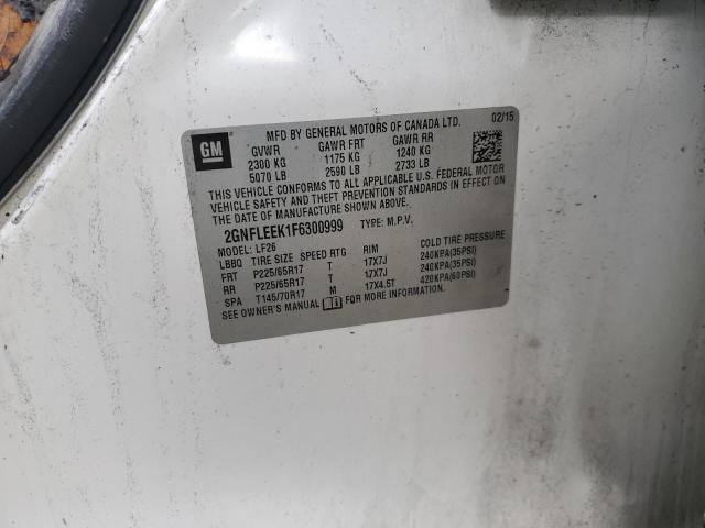 Photo 10 from auction – 2015 CHEVROLET EQUINOX LS with VIN 2GNFLEEK1F6300999