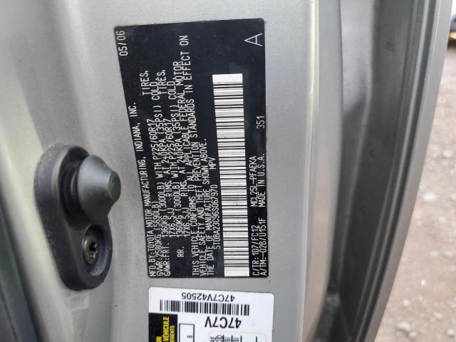 Photo 10 from auction – 2006 TOYOTA SIENNA LE with VIN 5TDBA23C96S067970