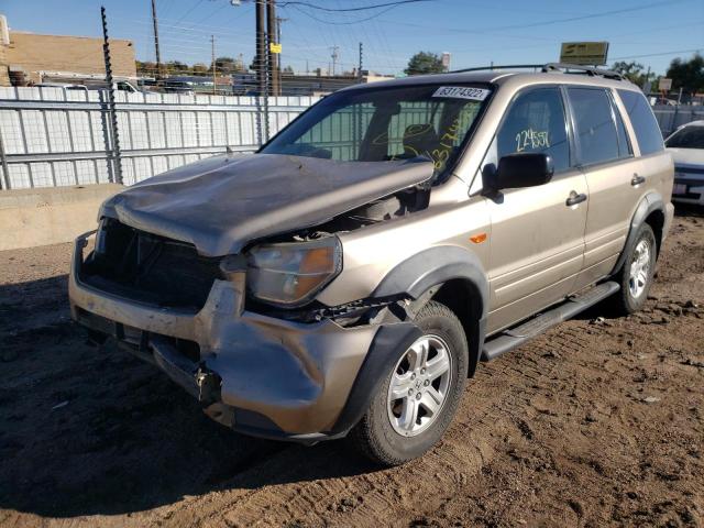 Photo 2 from auction – 2007 HONDA PILOT LX with VIN 5FNYF181X7B022927