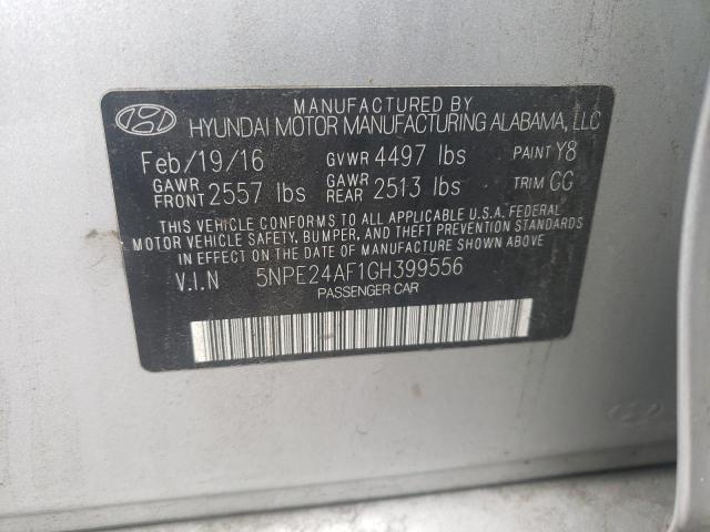 Photo 10 from auction – 2016 HYUNDAI SONATA SE with VIN 5NPE24AF1GH399556