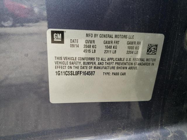 Photo 10 from auction – 2015 CHEVROLET MALIBU 1LT with VIN 1G11C5SL0FF164587