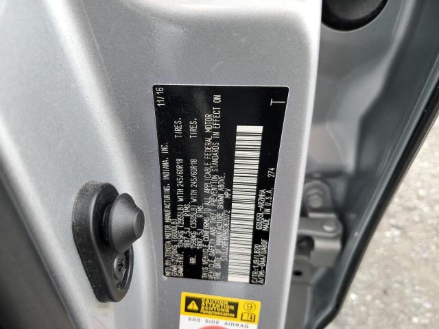 Photo 10 from auction – 2017 TOYOTA HIGHLANDER with VIN 5TDJZRFH7HS362072