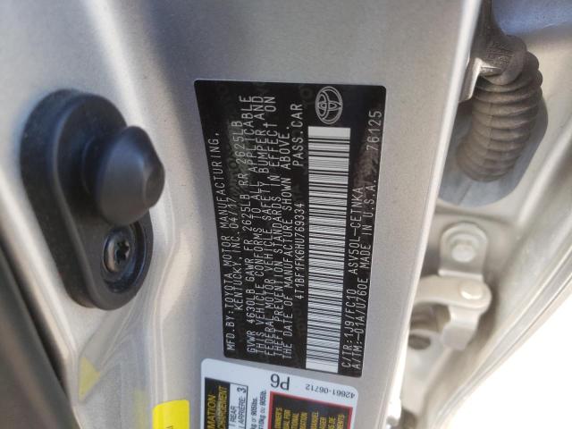 Photo 10 from auction – 2017 TOYOTA CAMRY LE with VIN 4T1BF1FK6HU769334