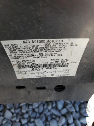 Photo 10 from auction – 2013 FORD TAURUS LIM with VIN 1FAHP2F87DG109906