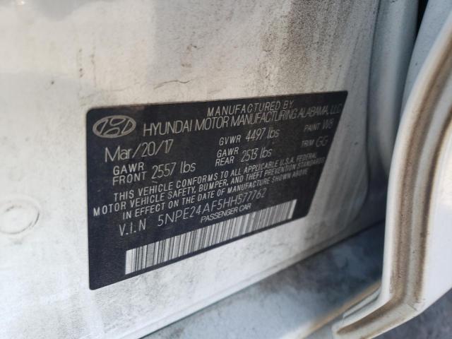 Photo 10 from auction – 2017 HYUNDAI SONATA SE with VIN 5NPE24AF5HH577762