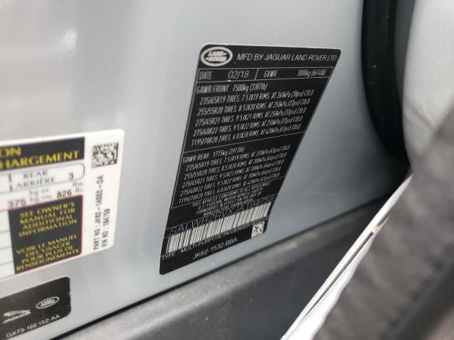Photo 10 from auction – 2018 LAND ROVER RANGE ROVE with VIN SALWR2RVXJA194759