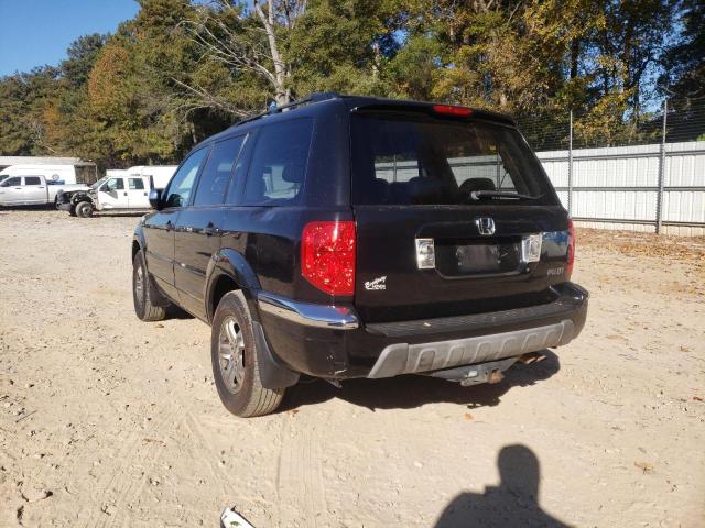 Photo 3 from auction – 2003 HONDA PILOT EXL with VIN 2HKYF185X3H520110