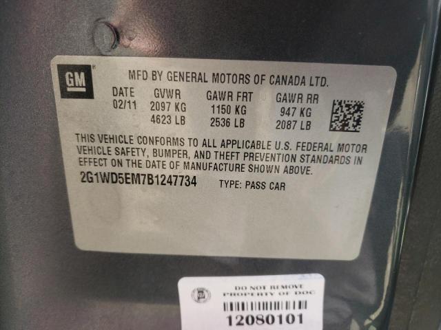 Photo 10 from auction – 2011 CHEVROLET IMPALA POL with VIN 2G1WD5EM7B1247734