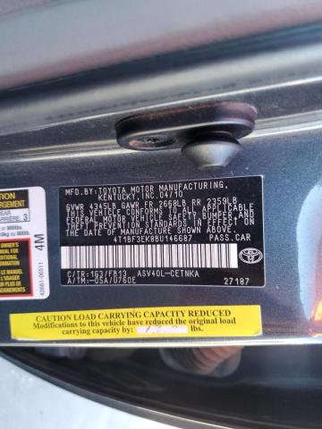 Photo 10 from auction – 2011 TOYOTA CAMRY BASE with VIN 4T1BF3EK8BU146687