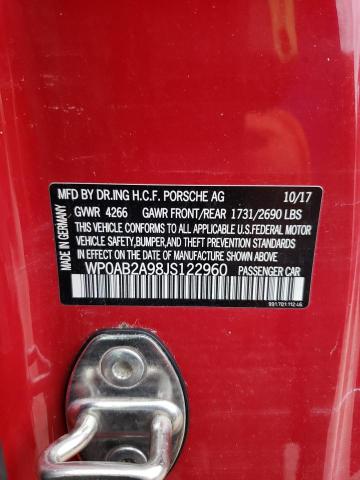 Photo 10 from auction – 2018 PORSCHE 911 CARRER with VIN WP0AB2A98JS122960