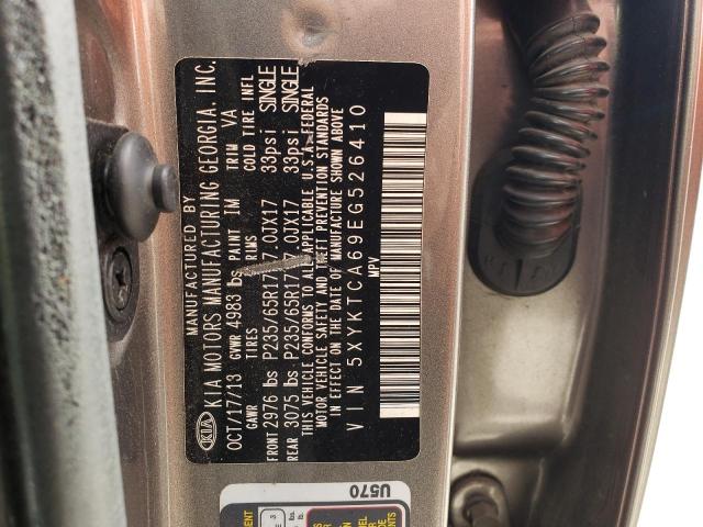 Photo 10 from auction – 2014 KIA SORENTO LX with VIN 5XYKTCA69EG526410