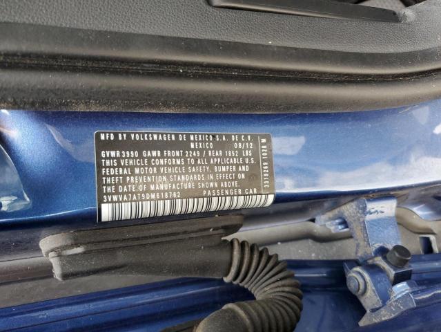 Photo 10 from auction – 2013 VOLKSWAGEN BEETLE TUR with VIN 3VWVA7AT9DM618762