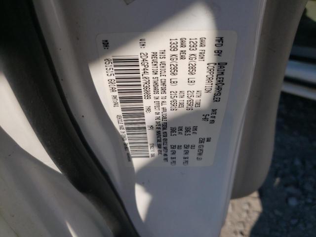 Photo 10 from auction – 2007 DODGE GRAND CARA with VIN 2D4GP44L07R360099