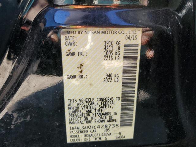 Photo 10 from auction – 2015 NISSAN ALTIMA 2.5 with VIN 1N4AL3AP2FC428738