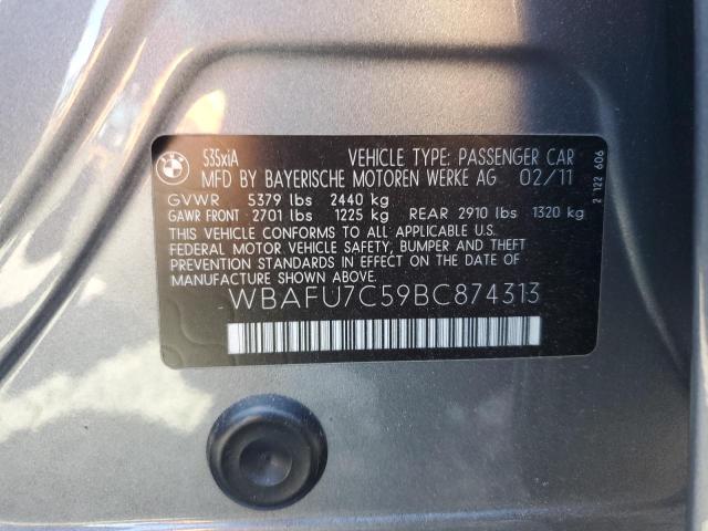 Photo 10 from auction – 2011 BMW 535 XI with VIN WBAFU7C59BC874313