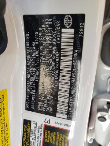 Photo 10 from auction – 2015 TOYOTA CAMRY LE with VIN 4T4BF1FK8FR479387