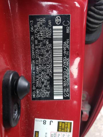 Photo 10 from auction – 2013 TOYOTA PRIUS with VIN JTDKN3DU2D5635738
