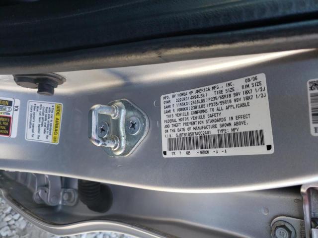 Photo 10 from auction – 2007 ACURA RDX TECHNO with VIN 5J8TB18507A002401