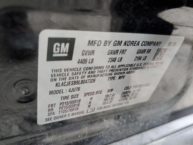 Photo 10 from auction – 2020 BUICK ENCORE PRE with VIN KL4CJESB9LB047326