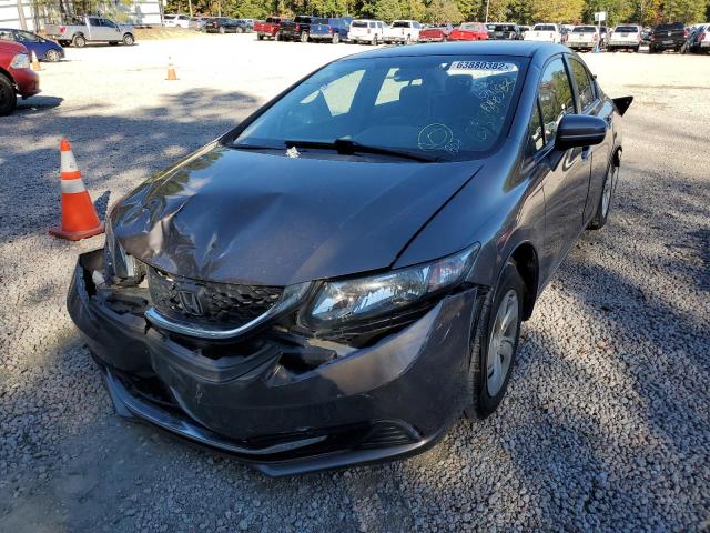 Photo 2 from auction – 2014 HONDA CIVIC LX with VIN 2HGFB2F54EH511802