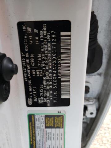 Photo 10 from auction – 2013 KIA OPTIMA LX with VIN 5XXGM4A7XDG171297