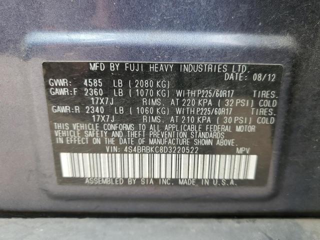 Снимка 10 от търг – 2013 SUBARU OUTBACK 2. с VIN 4S4BRBKC8D3220522