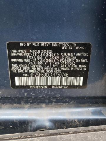 Photo 10 from auction – 2010 SUBARU FORESTER 2 with VIN JF2SH6DC0AH730746