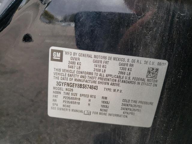 Photo 10 from auction – 2011 CADILLAC SRX with VIN 3GYFNGEY8BS674843