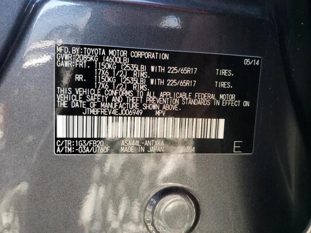 Foto 10 de la subasta – 2014 TOYOTA RAV4 LE con VIN JTMBFREV4EJ006949