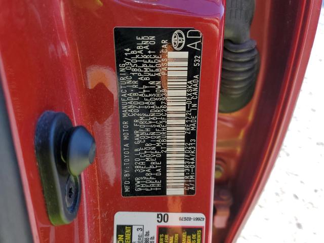 Zdjęcie 10 z aukcji – 2015 TOYOTA COROLLA L z VIN 2T1BURHE3FC267939