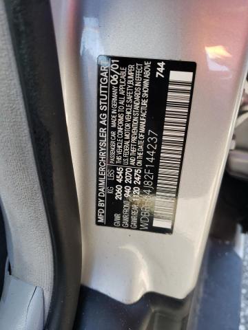 Photo 10 from auction – 2002 MERCEDES-BENZ 320 with VIN WDBRH64J82F144237