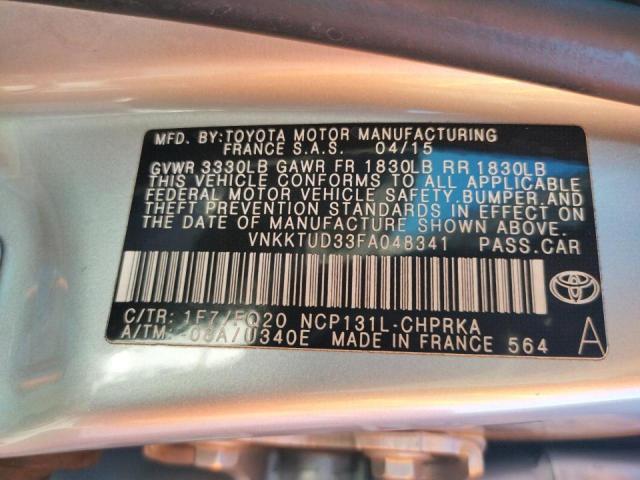 Photo 10 from auction – 2015 TOYOTA YARIS with VIN VNKKTUD33FA048341