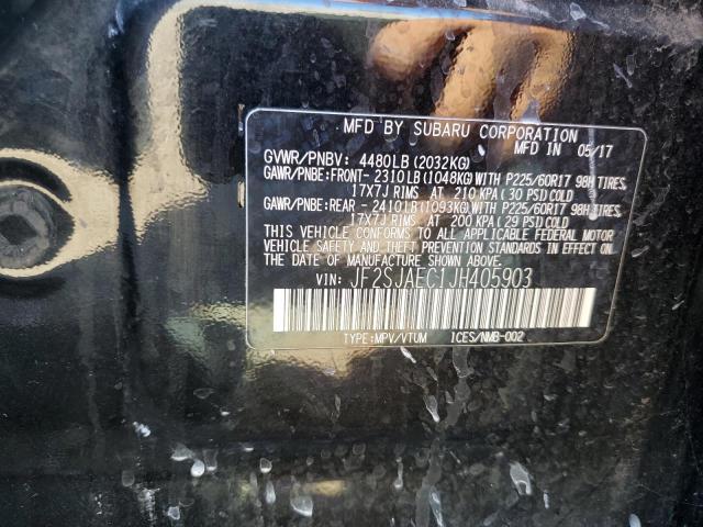 Photo 10 from auction – 2018 SUBARU FORESTER 2 with VIN JF2SJAEC1JH405903