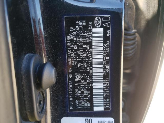 Photo 10 from auction – 2016 TOYOTA COROLLA L with VIN 2T1BURHEXGC692690