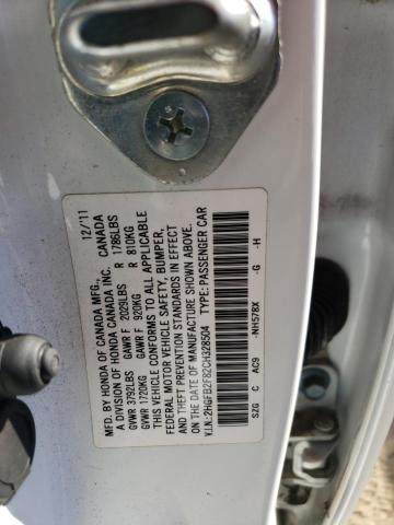 Photo 10 from auction – 2012 HONDA CIVIC EX with VIN 2HGFB2F82CH328504
