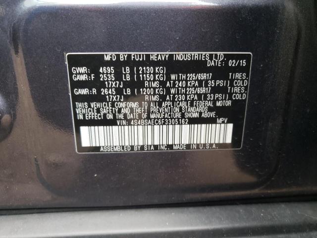 Снимка 10 от търг – 2015 SUBARU OUTBACK 2. с VIN 4S4BSAEC6F3305162