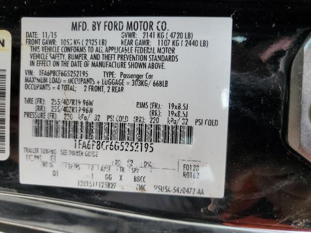 Photo 10 from auction – 2016 FORD MUSTANG GT with VIN 1FA6P8CF6G5252195