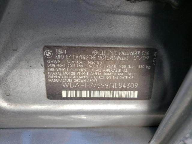 Photo 10 from auction – 2009 BMW 328 I with VIN WBAPH77599NL84309