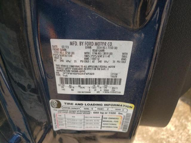 Photo 10 from auction – 2013 FORD F150 SUPER with VIN 1FTFW1EF5DKF47223
