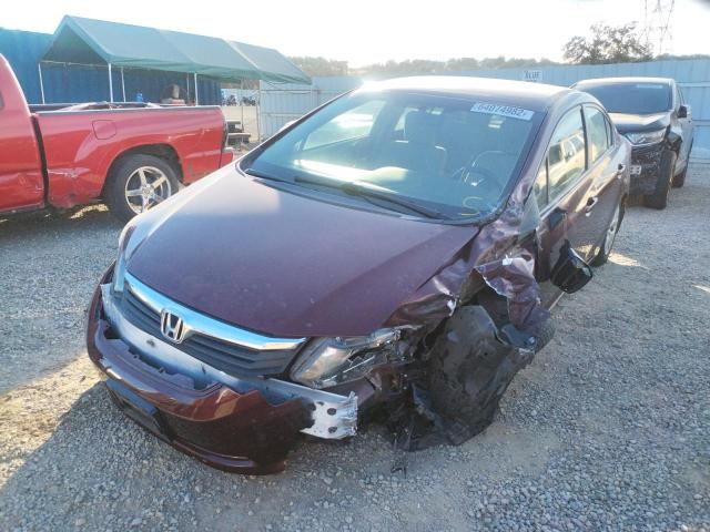 Photo 2 from auction – 2012 HONDA CIVIC LX with VIN 19XFB2F55CE389538