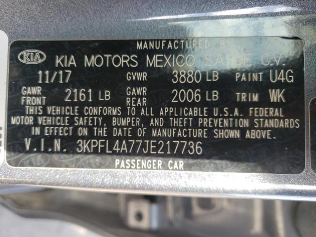 Photo 10 from auction – 2018 KIA FORTE LX with VIN 3KPFL4A77JE217736