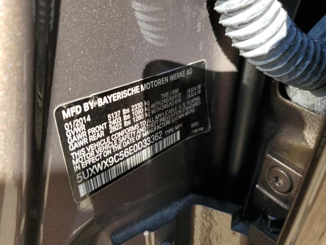 Photo 10 from auction – 2014 BMW X3 XDRIVE2 with VIN 5UXWX9C56E0D33362