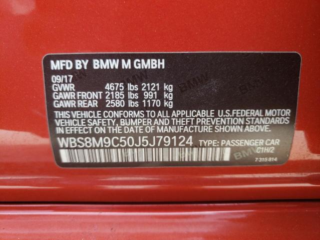 Photo 10 from auction – 2018 BMW M3 with VIN WBS8M9C50J5J79124
