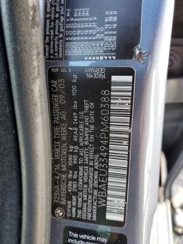 Zdjęcie 10 z aukcji – 2004 BMW 325 XI z VIN WBAEU33494PM60388