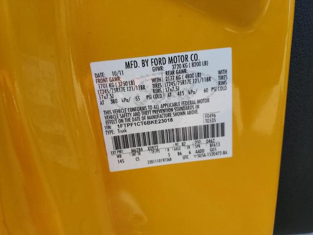 Photo 10 from auction – 2011 FORD F150 with VIN 1FTPF1CT6BKE23018