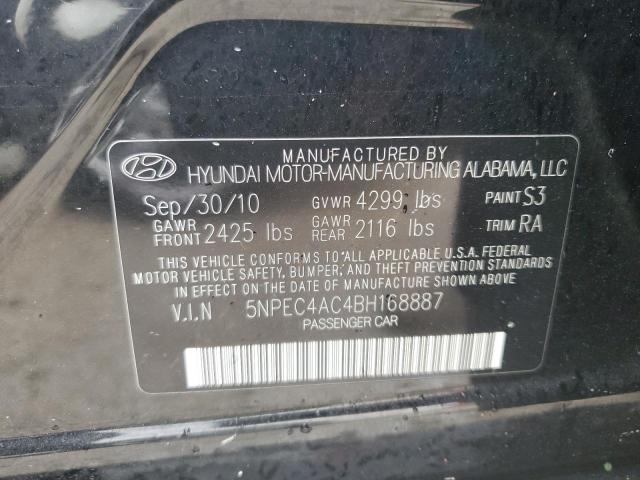 Photo 10 from auction – 2011 HYUNDAI SONATA SE with VIN 5NPEC4AC4BH168887