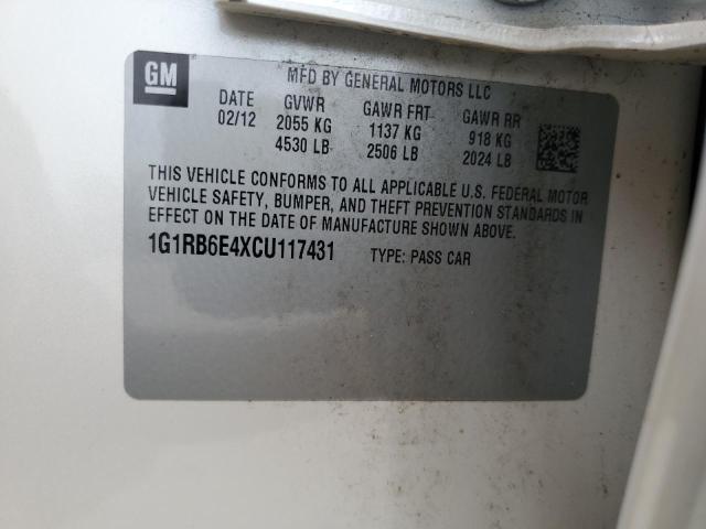 Photo 10 from auction – 2012 CHEVROLET VOLT with VIN 1G1RB6E4XCU117431